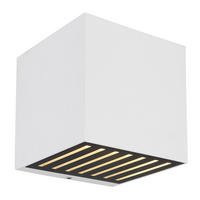 LED-Außenleuchte weiß schwarz B/H: ca. 10x10 cm ILLI - weiß/schwarz (10,00/10,00cm) - GLOBO