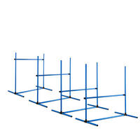 HI Agility Hürdenset blau Kunststoff B/H/L: ca. 65x95x95 cm Agility_Hürdenset_4erSet - blau (95,00/65,00/95,00cm) - HI