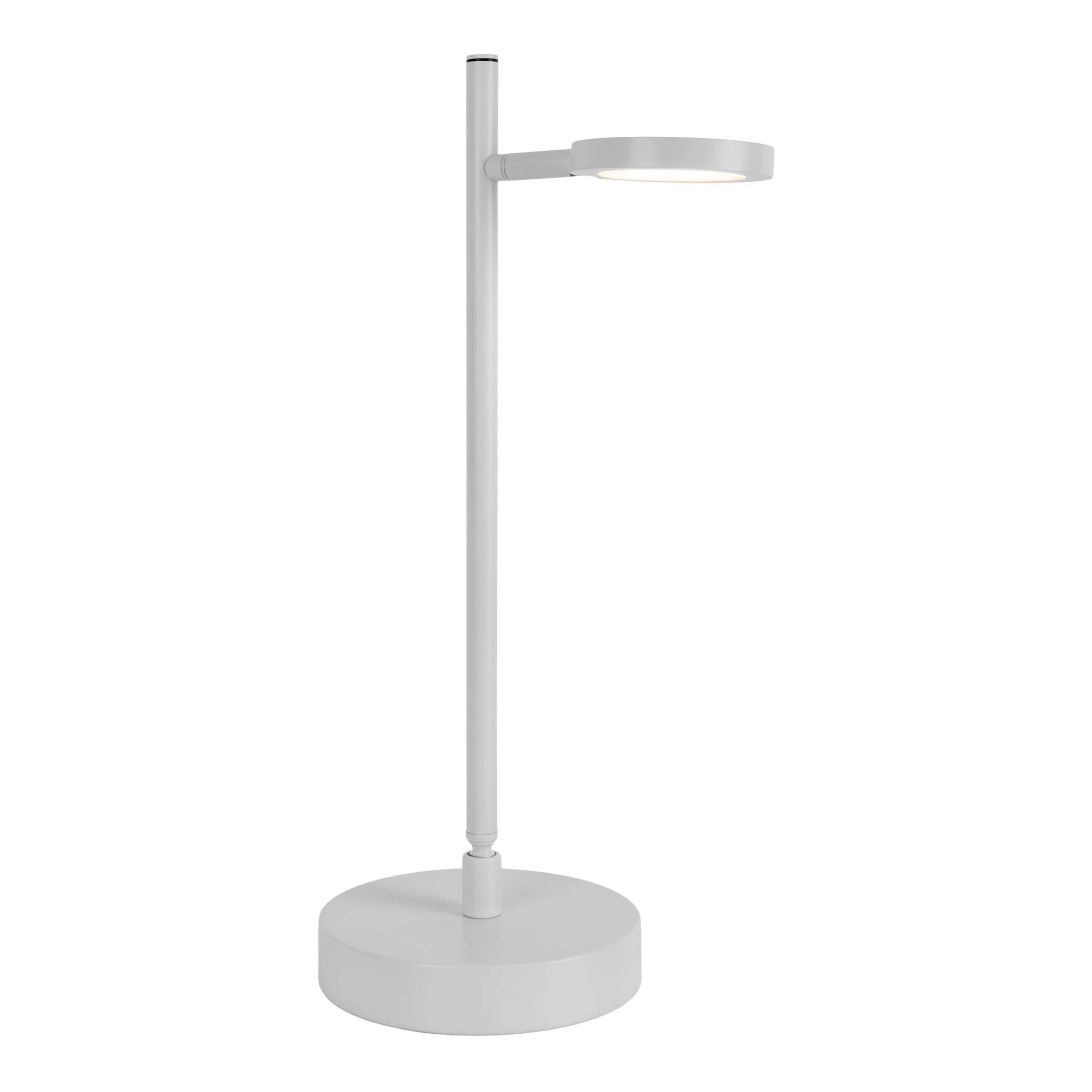 Näve Leuchten LED-Tischleuchte weiß Kunststoff Metall B/H/T: ca. 22,6x45x16 cm