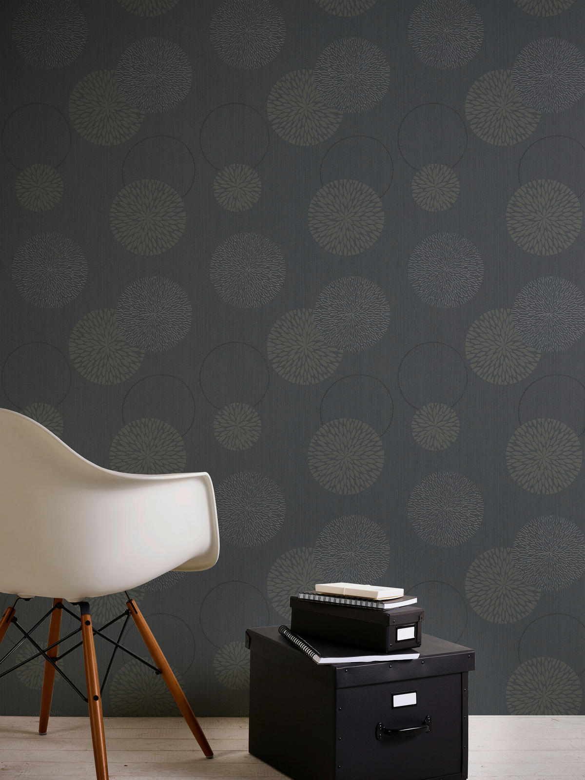 A.S.Creation Vliestapete Black & White Punkte grau B/L: ca. 53x1005 cm Black & White - grau (53,00/1005,00cm) - A.S.Creation