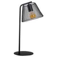 Näve Leuchten Tischleuchte 3181022 schwarz Kunststoff Metall B/H/T: ca. 20x50x20 cm E27 1 Brennstellen Korie - schwarz (20,00/50,00/20,00cm) - Näve Leuchten