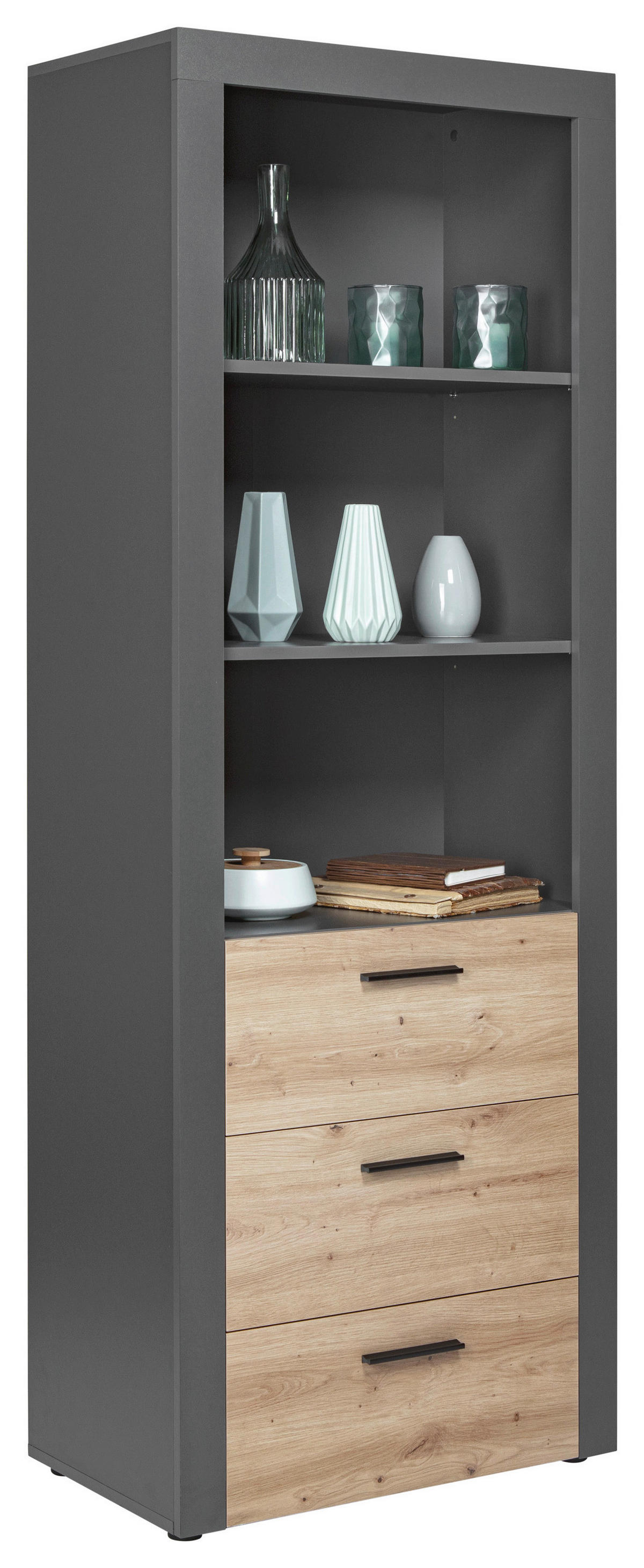 Regal Cobeto Eiche Artisan Nachbildung B/H/T: ca. 68,6x190x41,6 cm Cobeto - Eiche (68,60/190,00/41,60cm) - Inter Link