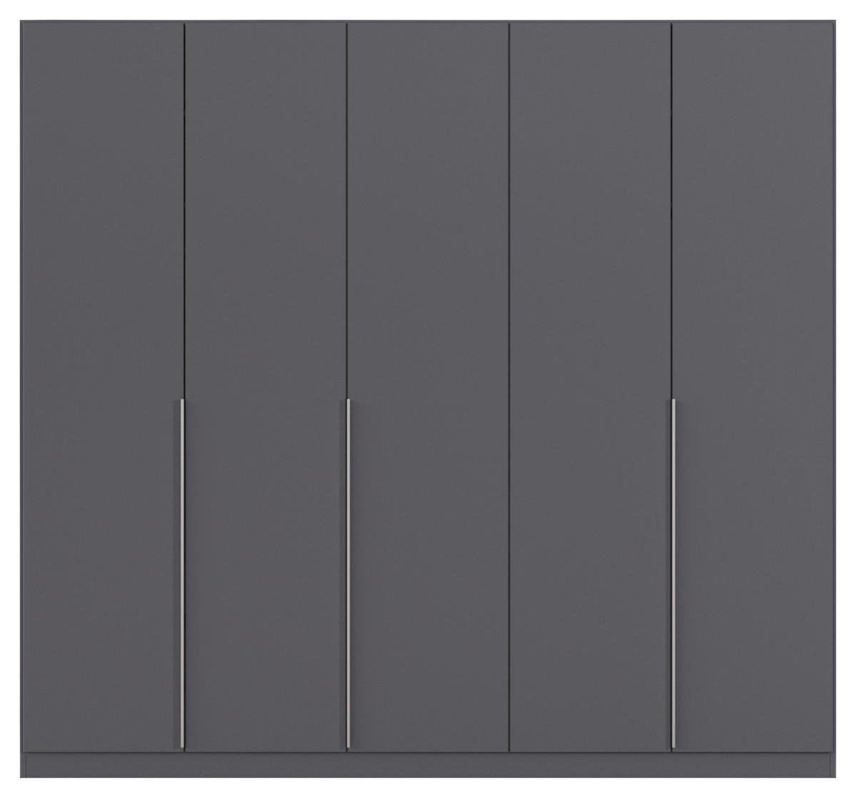 Kleiderschrank Alabama grau B/H/T: ca. 225x210x54 cm Alabama - Alu/grau (225,00/210,00/54,00cm)
