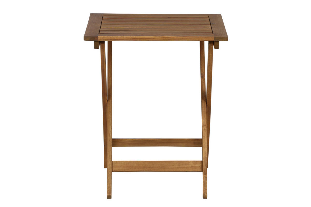 Gardamo Gartenmöbelauflage ALMERIA braun Akazie B/H/L: ca. 60x72x60 cm ALMERIA - braun (60,00/60,00/72,00cm) - Gardamo