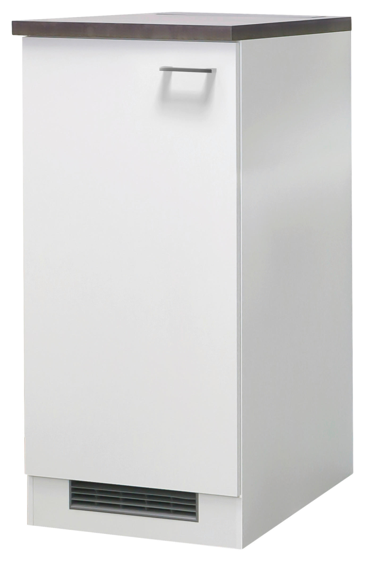 Kühlumbauschrank Lucca weiß matt B/H/T: ca. 60x126x60 cm Lucca - Eiche/weiß (60,00/126,00/60,00cm) - Flex-Well