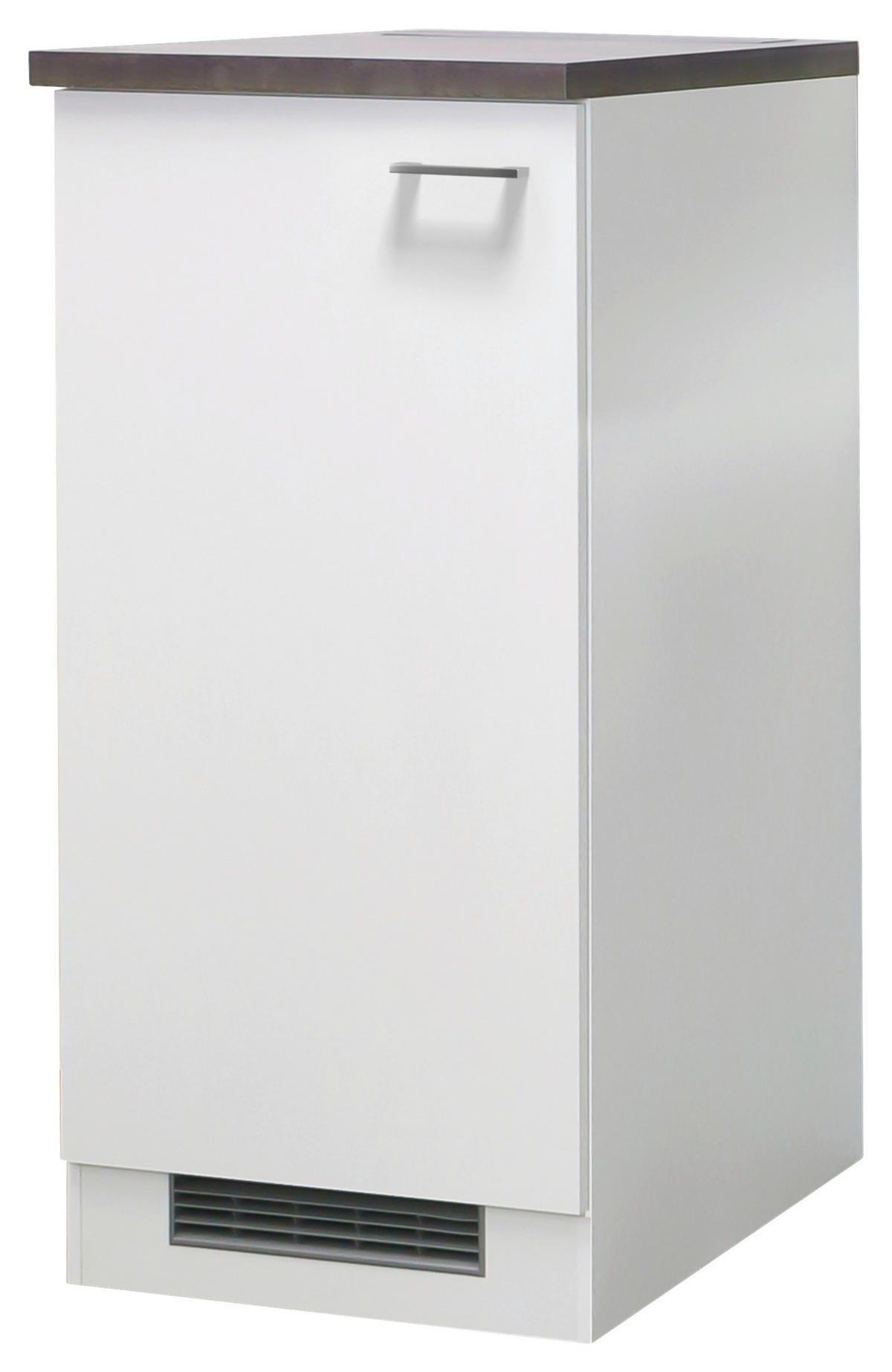Kühlumbauschrank Lucca weiß matt B/H/T: ca. 60x126x60 cm Lucca - Eiche/weiß (60,00/126,00/60,00cm) - Flex-Well