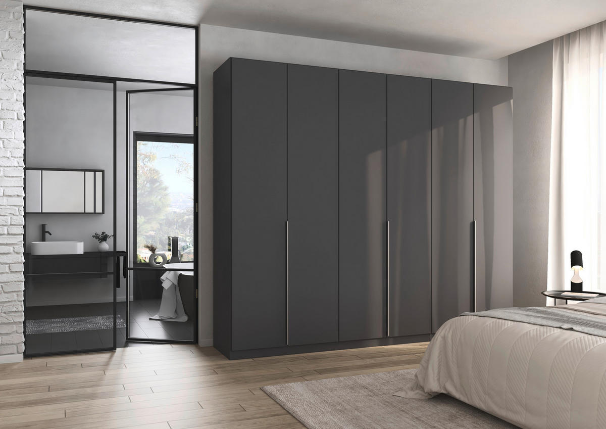 Kleiderschrank Alabama grau B/H/T: ca. 271x229x54 cm Alabama - Alu/grau (271,00/229,00/54,00cm)