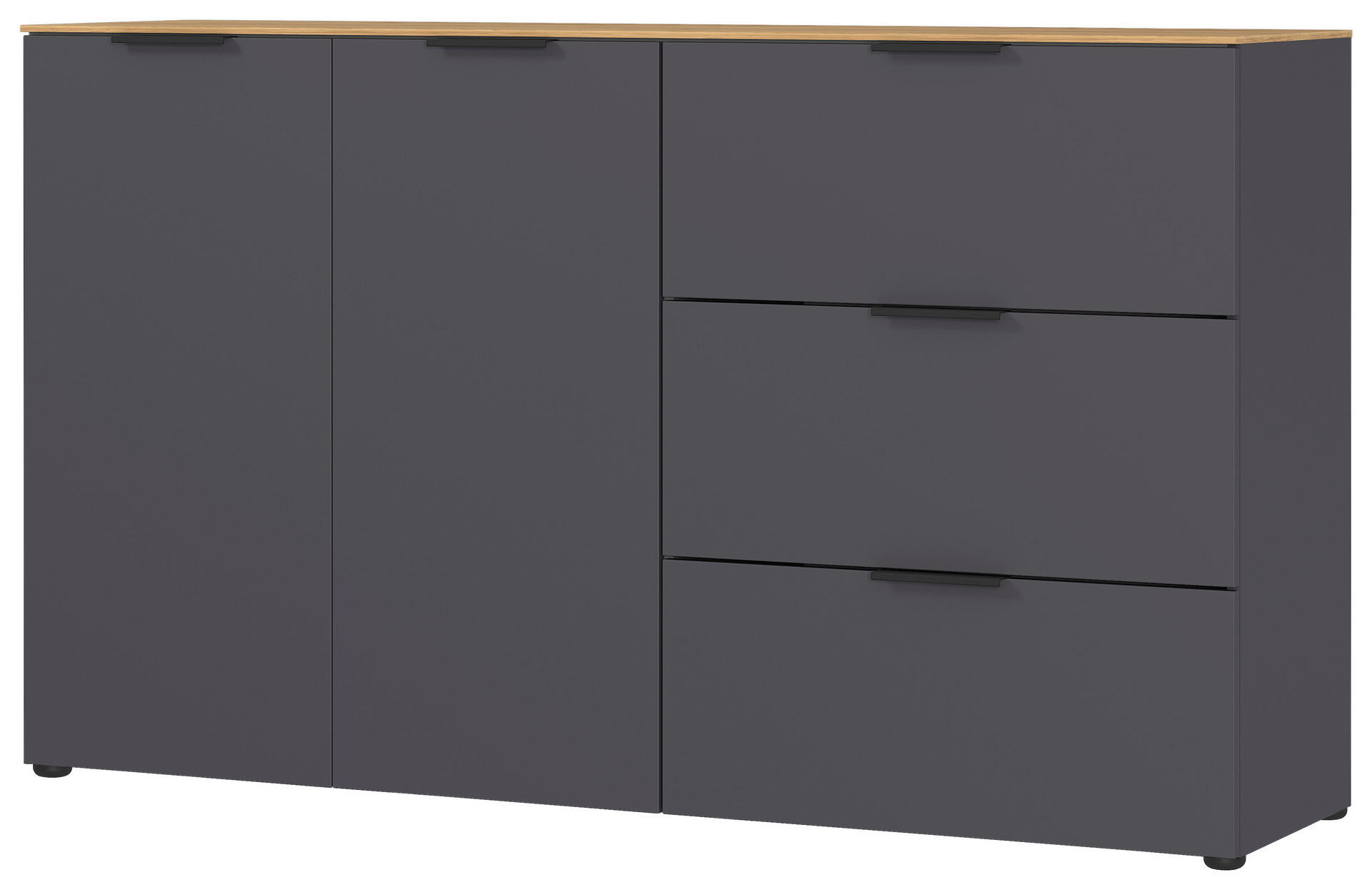 Sideboard B/H/T: ca. 151x98x40 cm Sideboard 1475 - Graphit (151,00/98,00/40,00cm)