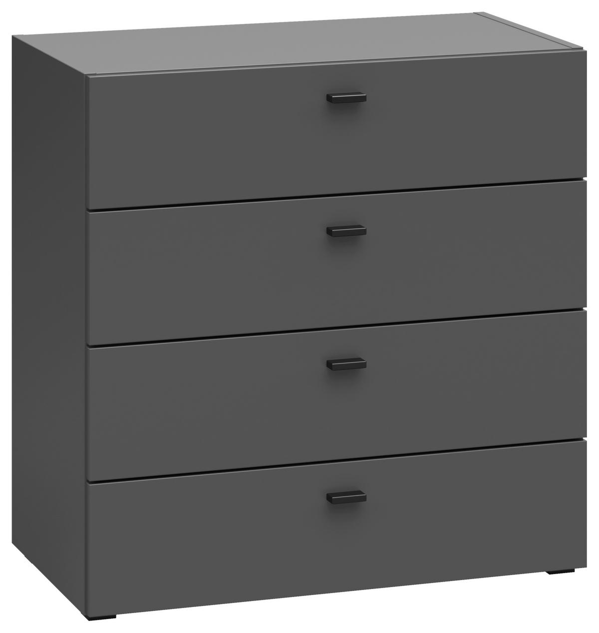 Schubkastenkommode System 64 anthrazit matt B/H/T: ca. 64x64x35 cm System 64 - anthrazit (64,00/64,00/35,00cm)