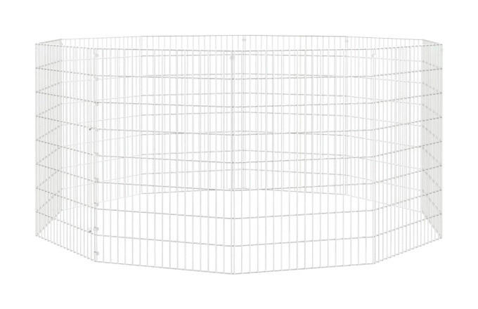 vidaXL Tiergehege silber Eisen B/H: ca. 54x80 cm Tiergehege - silber (54,00/80,00cm) - vidaXL