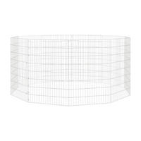 vidaXL Tiergehege silber Eisen B/H: ca. 54x80 cm Tiergehege - silber (54,00/80,00cm) - vidaXL