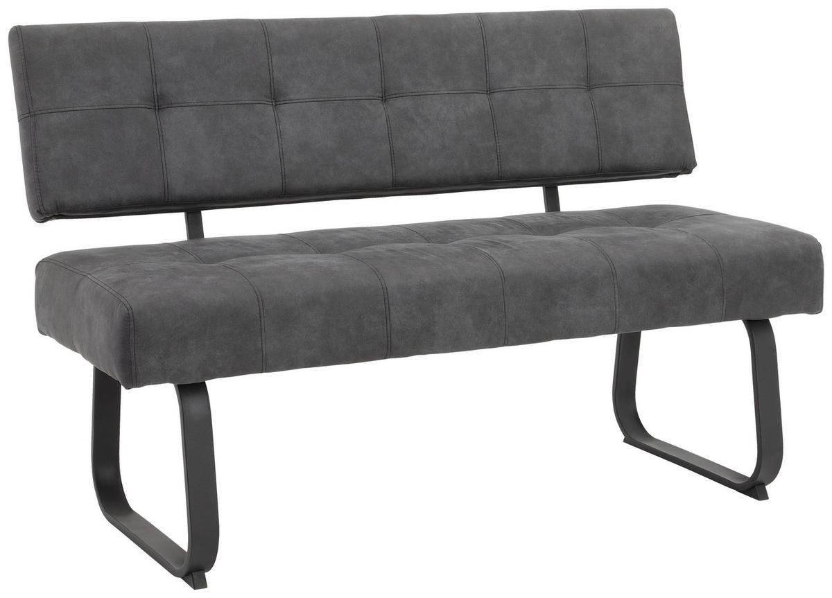 Essgruppe Luise Eiche anthrazit Holzwerkstoff B/H/T: ca. 180x76x90 cm Luise - Eiche/anthrazit (180,00/76,00/90,00cm) - Hela