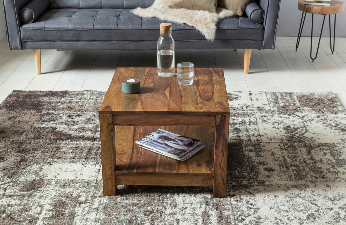 Couchtisch natur B/H/T: ca. 60x45x60 cm Couchtisch - natur (60,00/45,00/60,00cm) - Wohnling