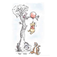 Komar Poster Winnie Pooh Hang on Disney B/L: ca. 40x50 cm Winnie Pooh Hang on - (40,00/50,00cm) - Komar
