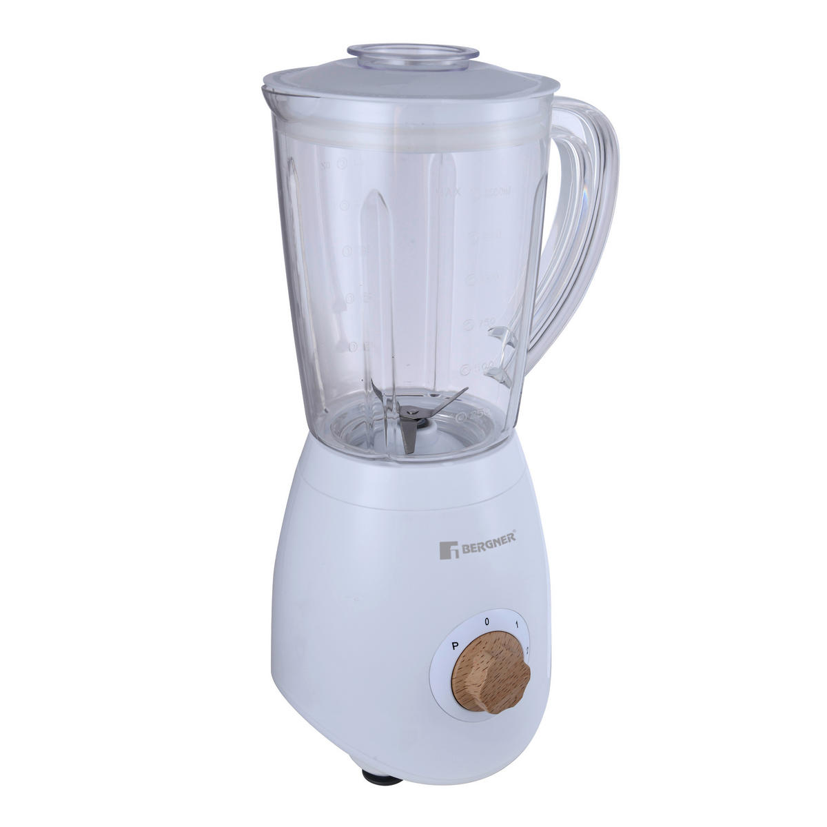 BERGNER Stabmixer weiß Edelstahl B/H/L: ca. 16x38x19 cm NATURALLY - weiß (19,00/16,00/38,00cm) - BERGNER