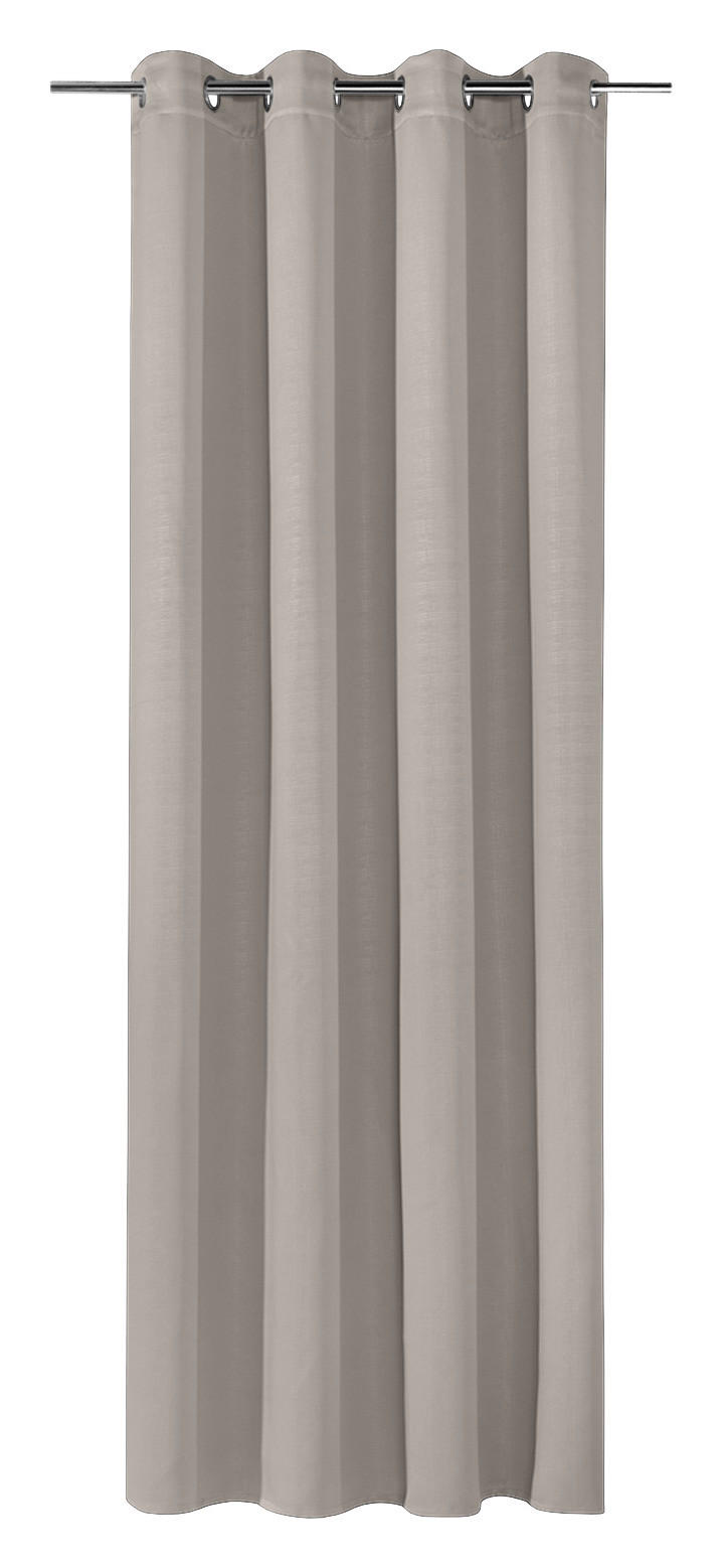 Ösenvorhang Freiburg grau B/L: ca. 140x235 cm Freiburg - grau (140,00/235,00cm) - Happy Home