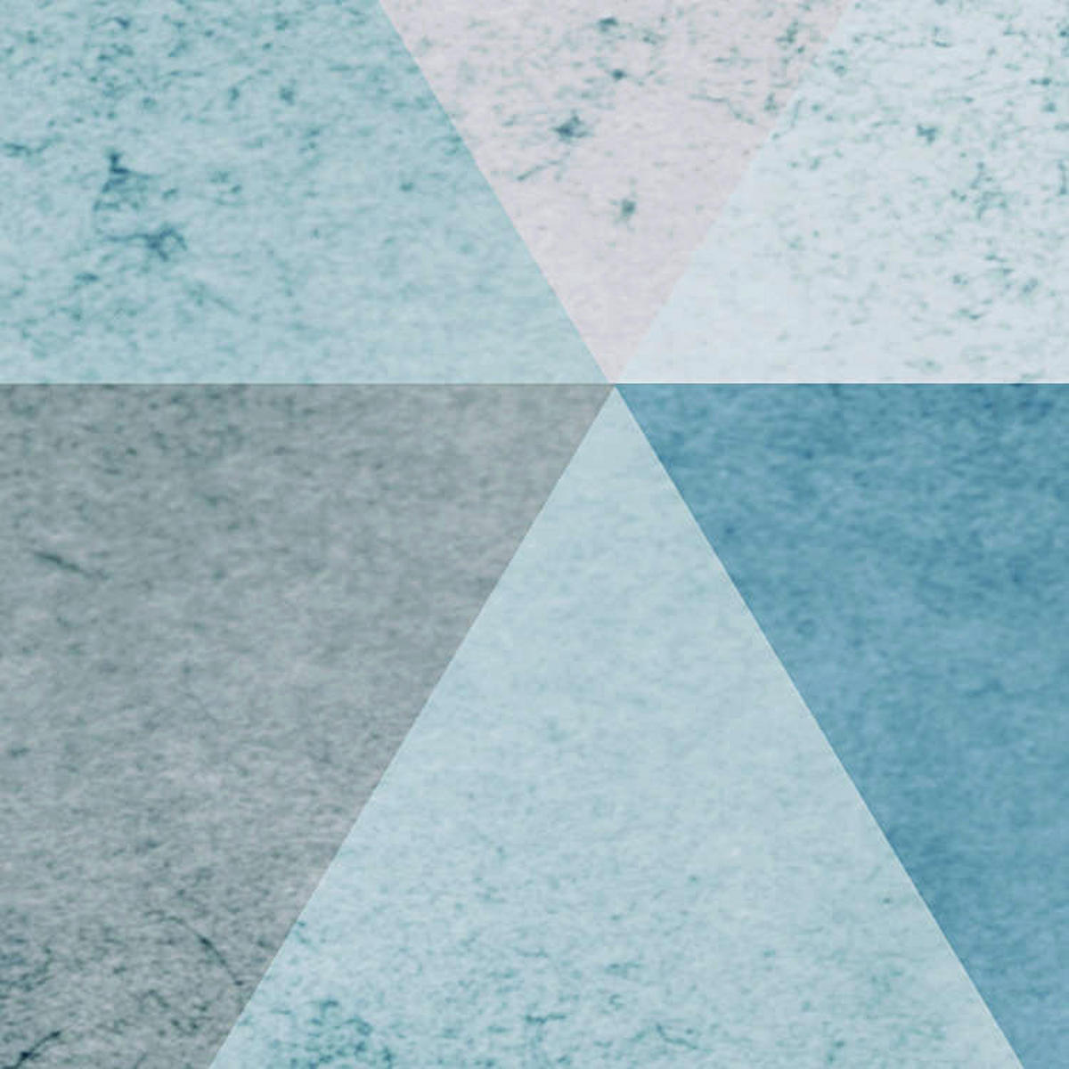 Komar Fototapete Triangles Blue B/L: ca. 400x250 cm Triangles Blue - (400,00/250,00cm) - Komar