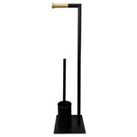 Stand-WC-Garnitur schwarz Metall Stand-WC-Garnitur_Nordic_Black - schwarz (18,00/70,00/18,00cm) - POCOline