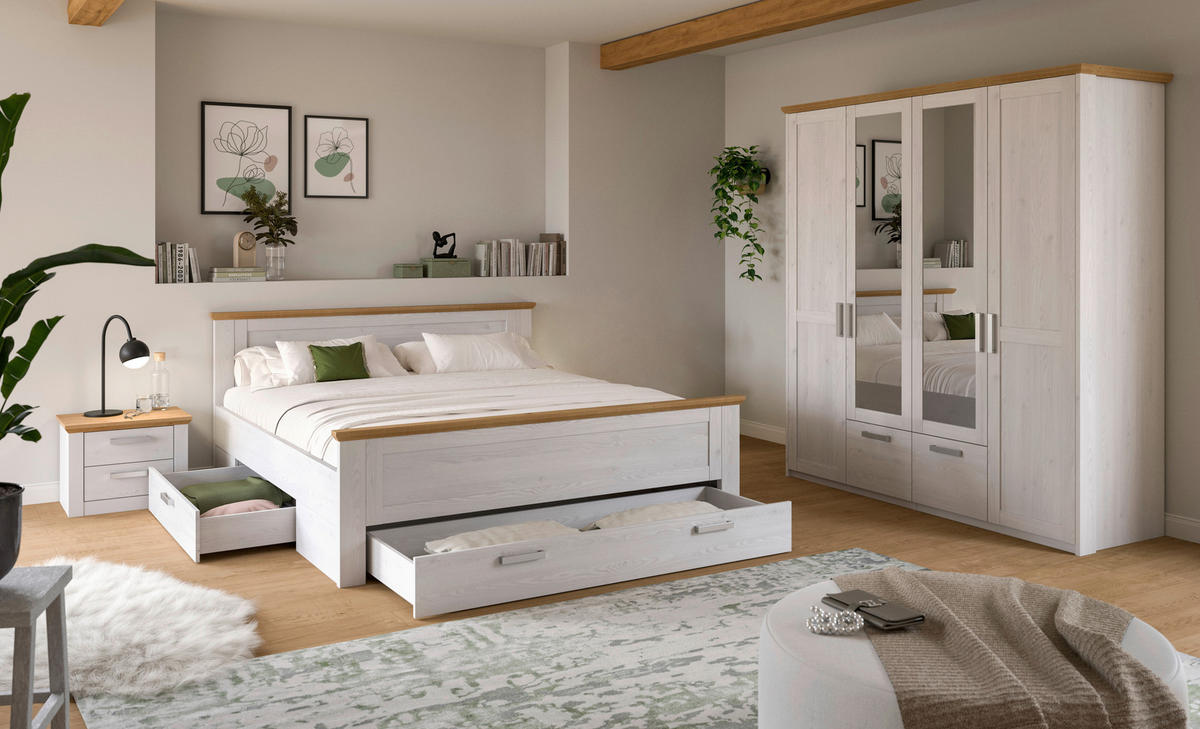 Bettanlage VERONA Sibiu Lärche Nachbildung Eiche Artisan Nachbildung VERONA - Eiche - xonox.home