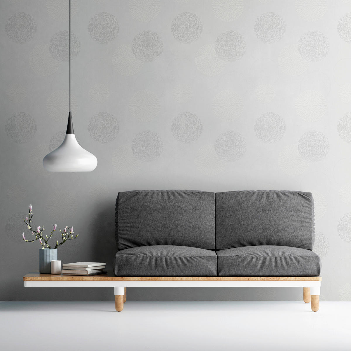 A.S.Creation Vliestapete Black & White Punkte creme B/L: ca. 53x1005 cm Black & White - creme (53,00/1005,00cm) - A.S.Creation