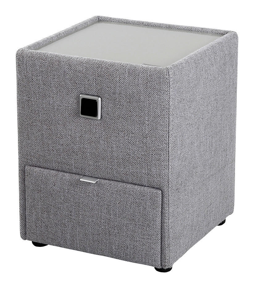 Nachtkonsole  grau Lancy_Nachtkonsole 474/19 - grau (45,00/53,00/45,00cm)