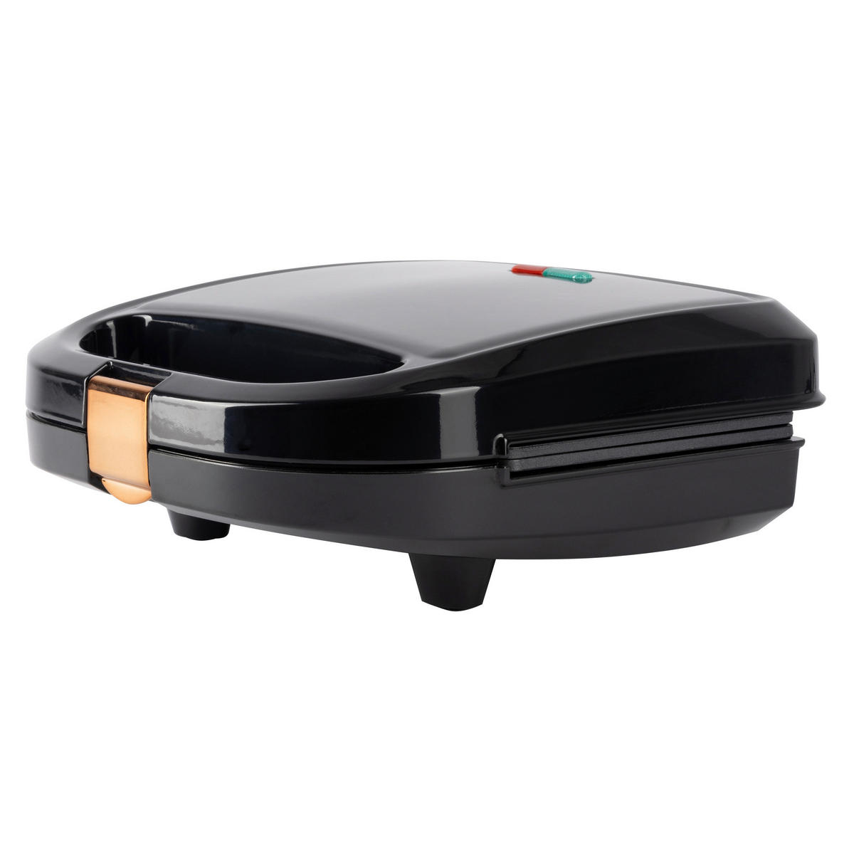 BERGNER Sandwichtoaster BG-53005-CP schwarz Kupfer Aluminium Kunststoff B/H/L: ca. 22x9x22 cm COPPER - schwarz/Kupfer (22,00/22,00/9,00cm) - BERGNER