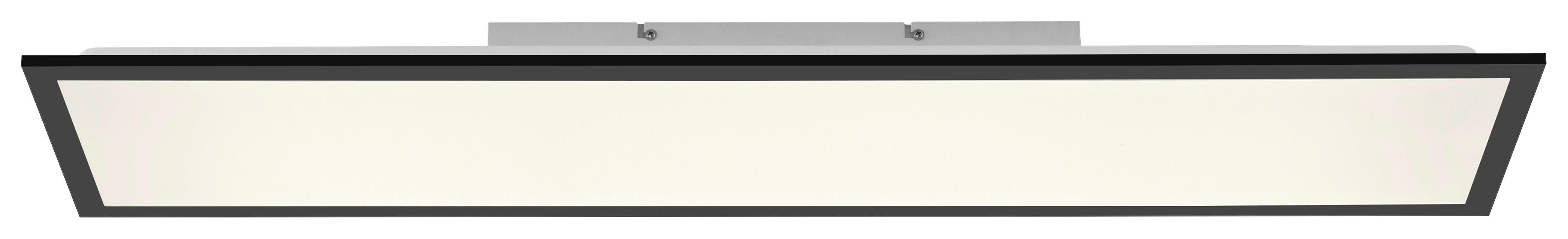 Just Light LED-Deckenleuchte schwarz B/H/L: ca. 25x6,5x100 cm LED-Deckenleuchte_Flat - schwarz (100,00/25,00/6,50cm) - Just Light
