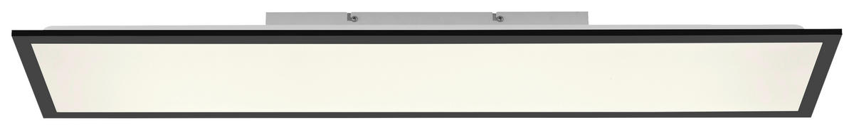 Just Light LED-Deckenleuchte schwarz B/H/L: ca. 25x6,5x100 cm LED-Deckenleuchte_Flat - schwarz (100,00/25,00/6,50cm) - Just Light