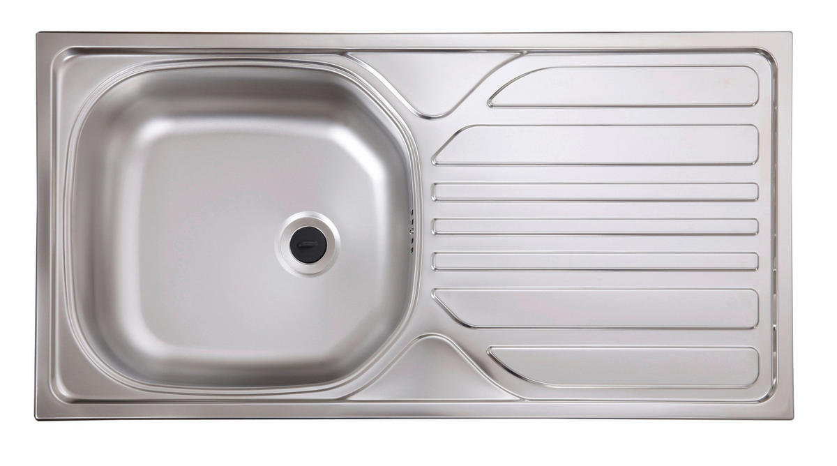 Respekta Singleküche Economy rot matt B/H/T: ca. 150x200x60 cm Economy - Eiche/rot (150,00/200,00/60,00cm) - Respekta