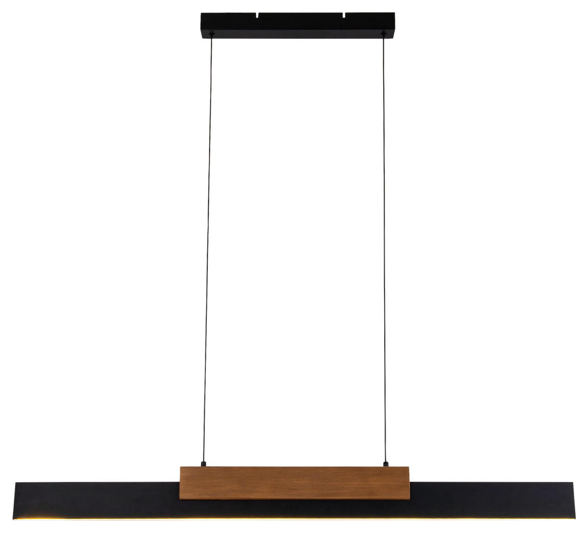 Näve Leuchten LED-Pendelleuchte braun Holz Metall B/H/T: ca. 120,5x150x6 cm WIEBKE - braun (120,50/150,00/6,00cm) - Näve Leuchten