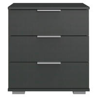 Nachtkonsole Easy Plus Graphit B/H/T: ca. 52x58x38 cm Easy Plus - Graphit/Silbergrau (52,00/58,00/38,00cm)