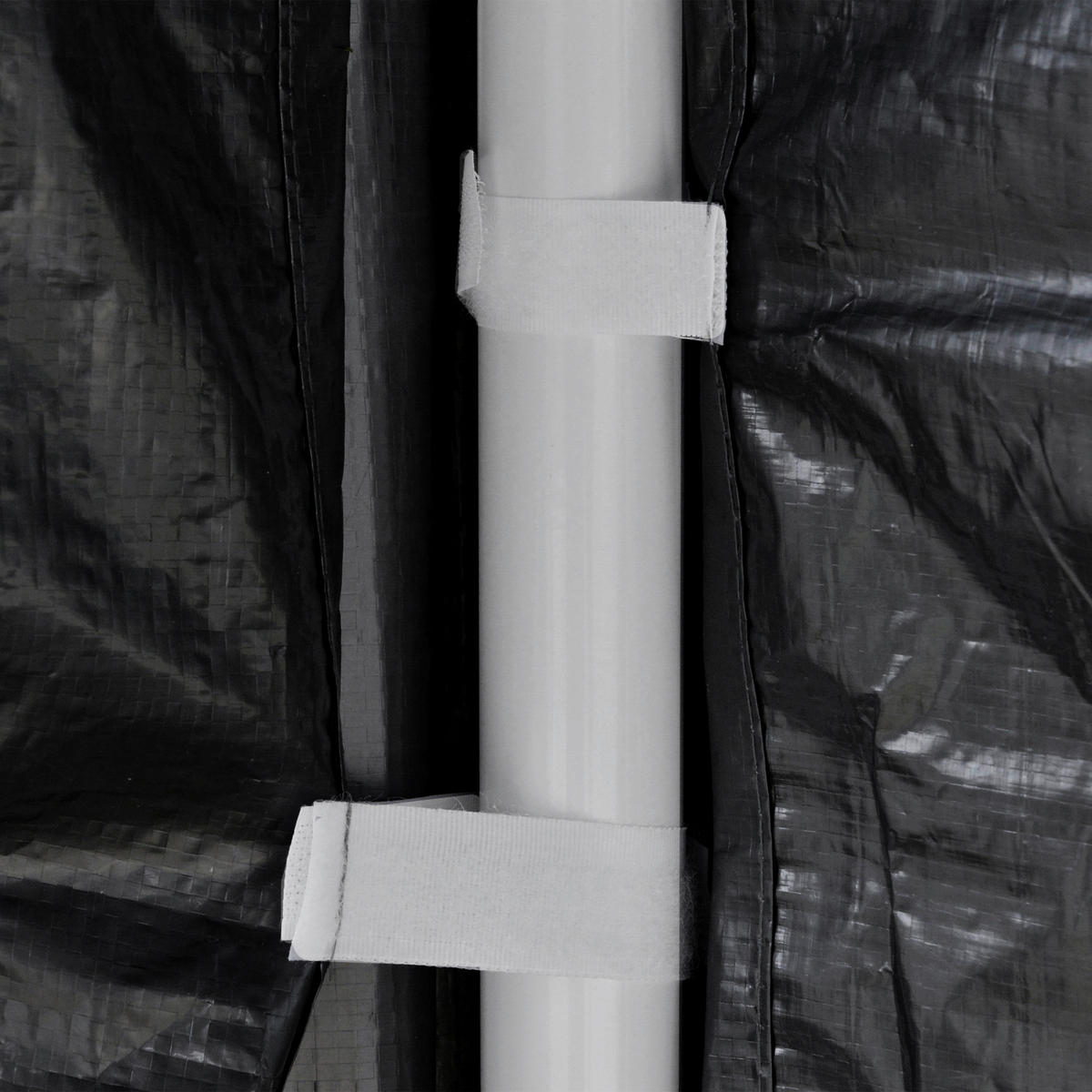 Outsunny Pavillon schwarz Polypropylen B/H/L: ca. 295x395x255 cm Pavillon - schwarz/dunkelgrau (255,00/295,00/395,00cm) - Outsunny