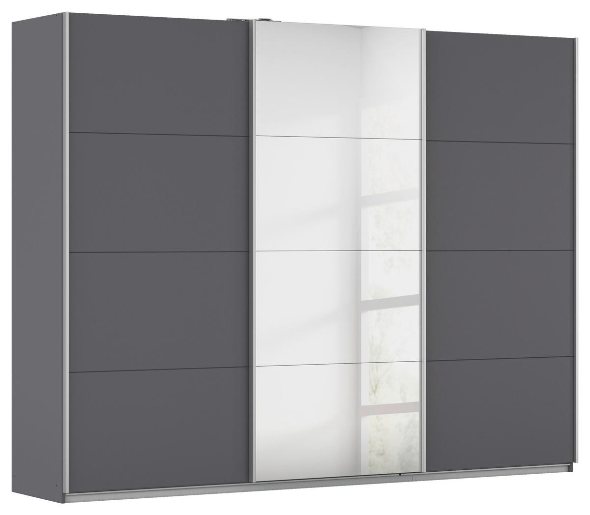 Kleiderschrank Kulmbach grau B/H/T: ca. 271x210x62 cm Kulmbach - Alu/grau (271,00/210,00/62,00cm)