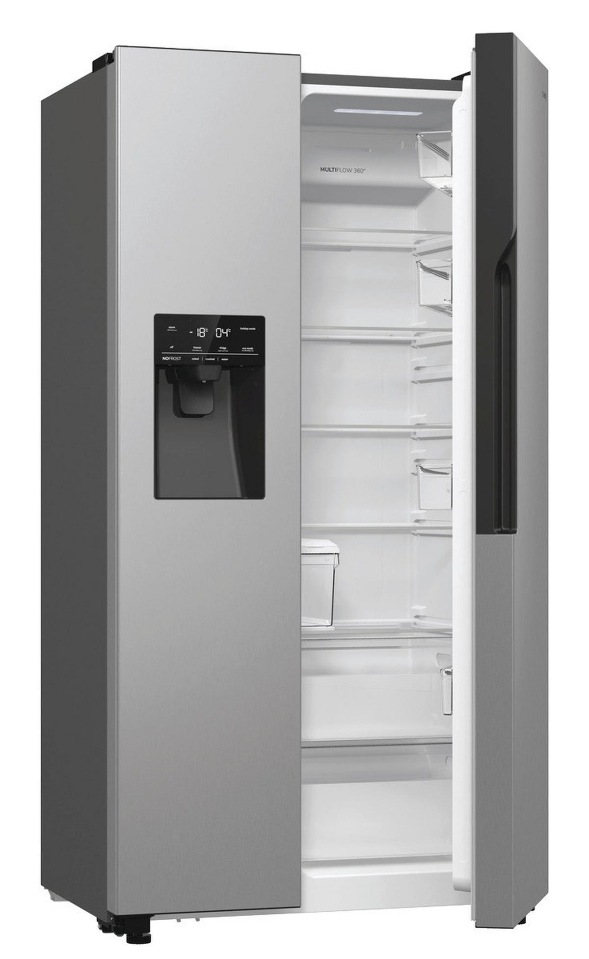 Gorenje Side by Side NRR9ESXL Edelstahloptik B/H/T: ca. 92x179x70 cm Side-by-Side NRR9ESXL - Edelstahloptik (92,00/179,00/70,00cm) - Gorenje