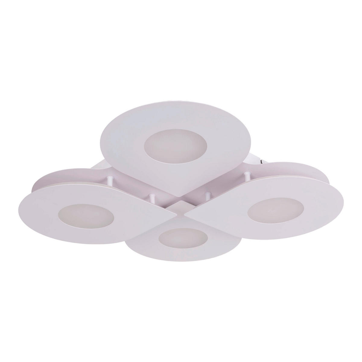 Näve Leuchten LED-Deckenleuchte weiß Metall Kunststoff B/H/T: ca. 50x8x50 cm SMILLA - weiß (50,00/8,00/50,00cm) - Näve Leuchten