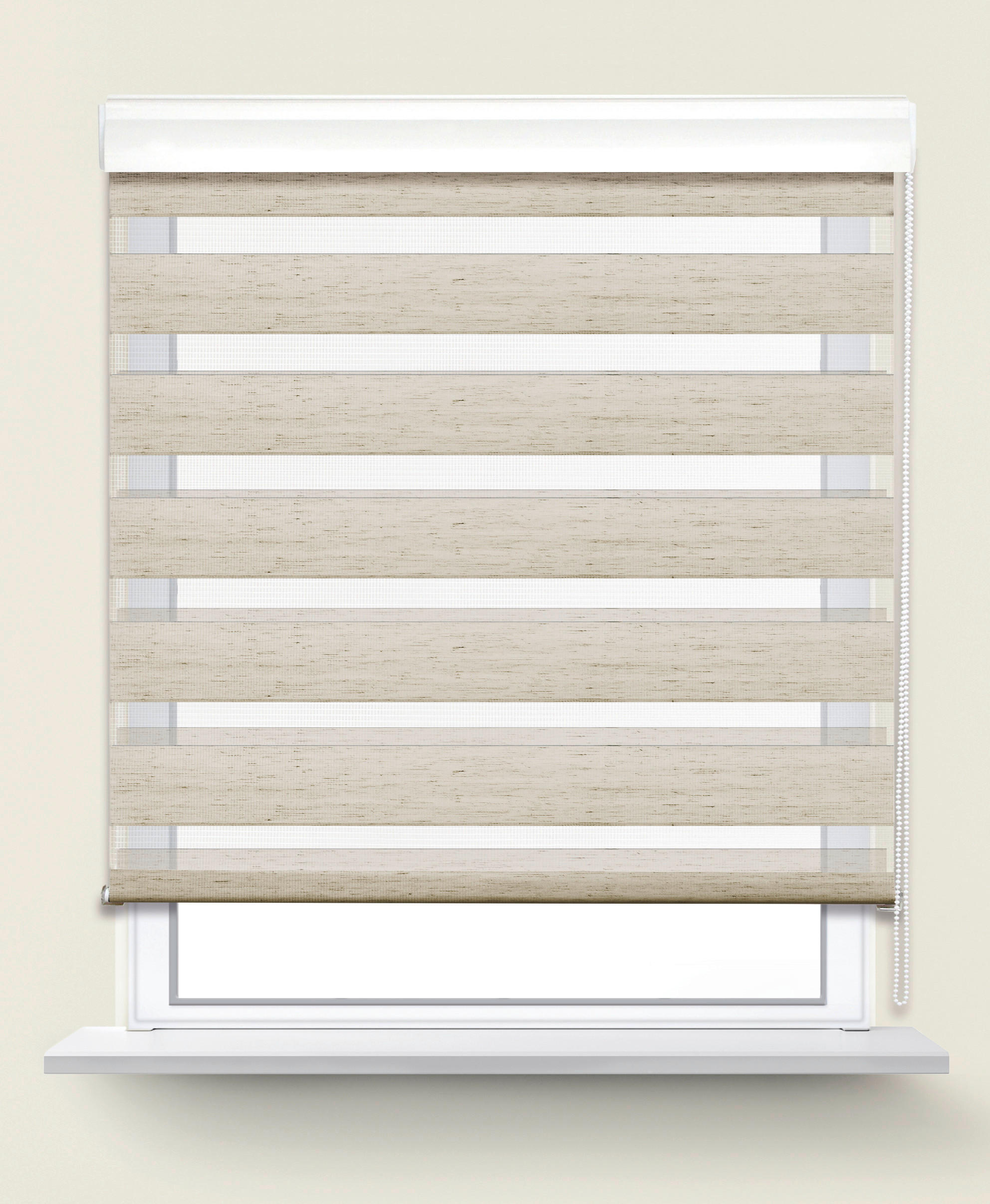Doppelrollo mit Blende Easy-Fix natur B/L: ca. 80x220 cm Easy-Fix - natur (80,00/220,00cm) - POCOline