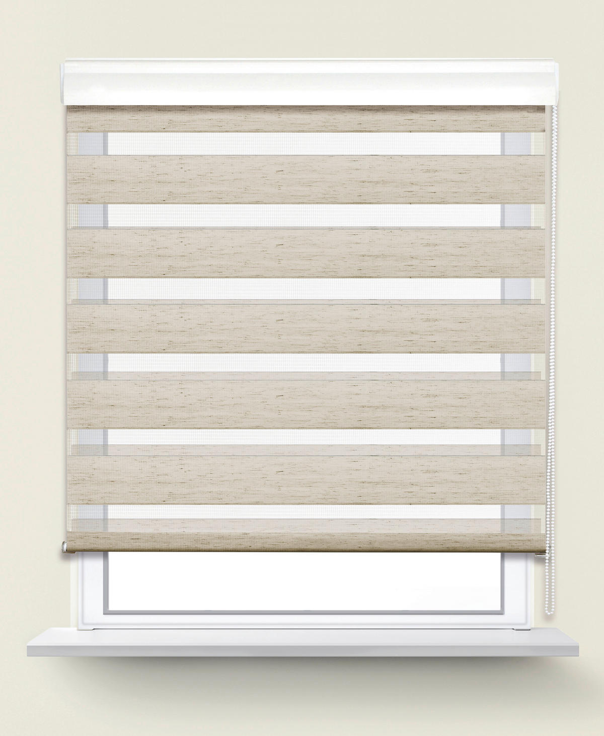Doppelrollo mit Blende Easy-Fix natur B/L: ca. 80x220 cm Easy-Fix - natur (80,00/220,00cm) - POCOline