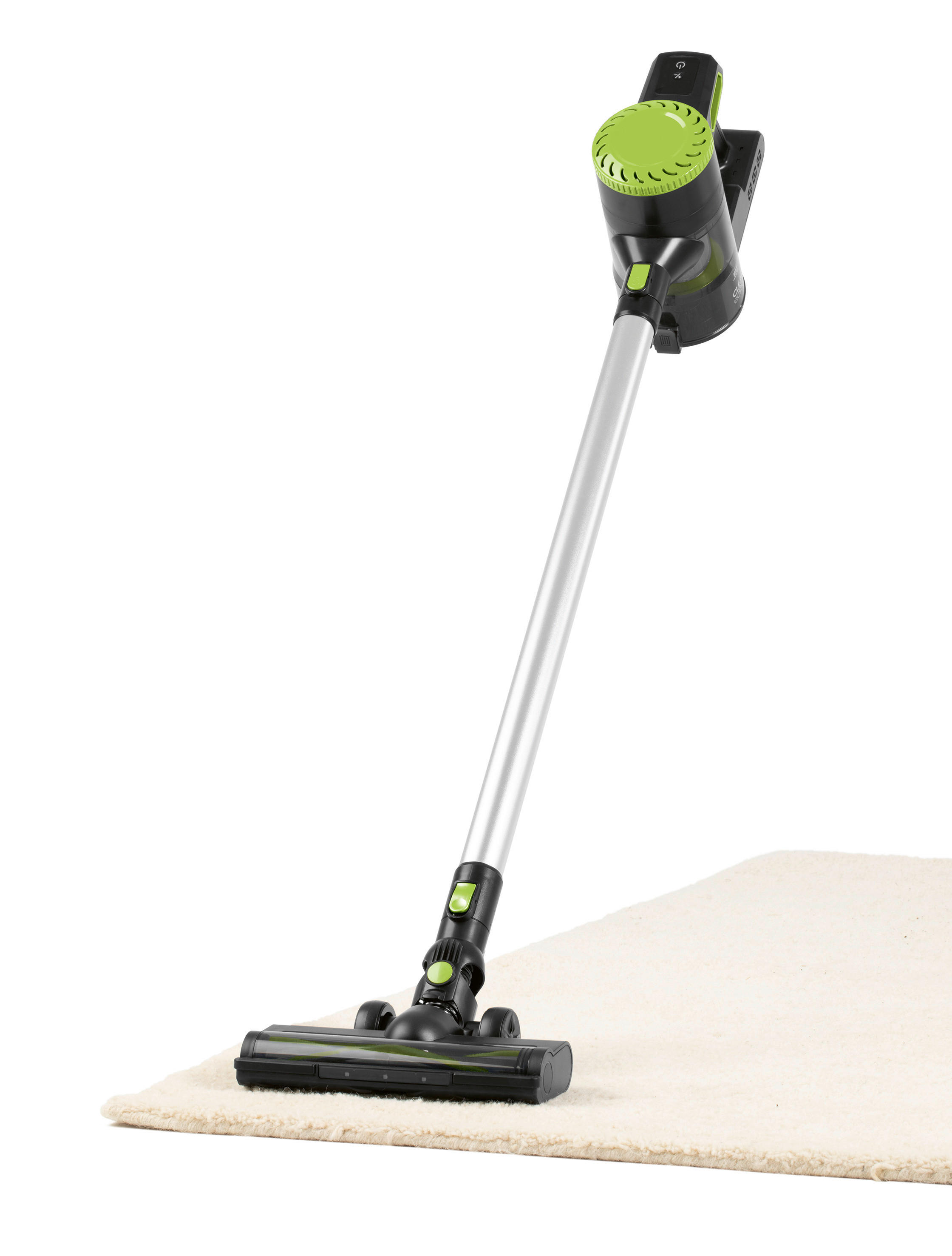 Handstaubsauger 14866 grün schwarz Metall Kunststoff B/H/L: ca. 26,7x71x12 cm Handstaubsauger 14866 - schwarz/grün (12,00/26,70/71,00cm)