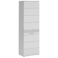 Garderobenschrank LINUS weiß weiß Hochglanz B/H/T: ca. 55x190x37 cm LINUS - weiß (55,00/190,00/37,00cm) - xonox.home
