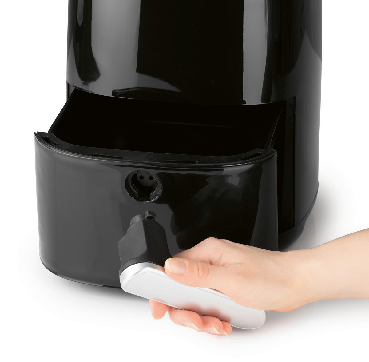 GOURMETmaxx Heißluftfritteuse schwarz Metall B/H/L: ca. 22,5x29,5x29 cm ca. 3,1 l Heißluftfritteuse 16446 - schwarz (29,00/22,50/29,50cm) - GOURMETmaxx