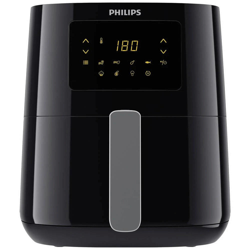 Philips Heißluftfritteuse HD9252/70 schwarz Kunststoff B/H/T: ca. 36x29,5x26,4 cm ca. 4,1 l HD9252/70 - schwarz (36,00/29,50/26,40cm) - Philips