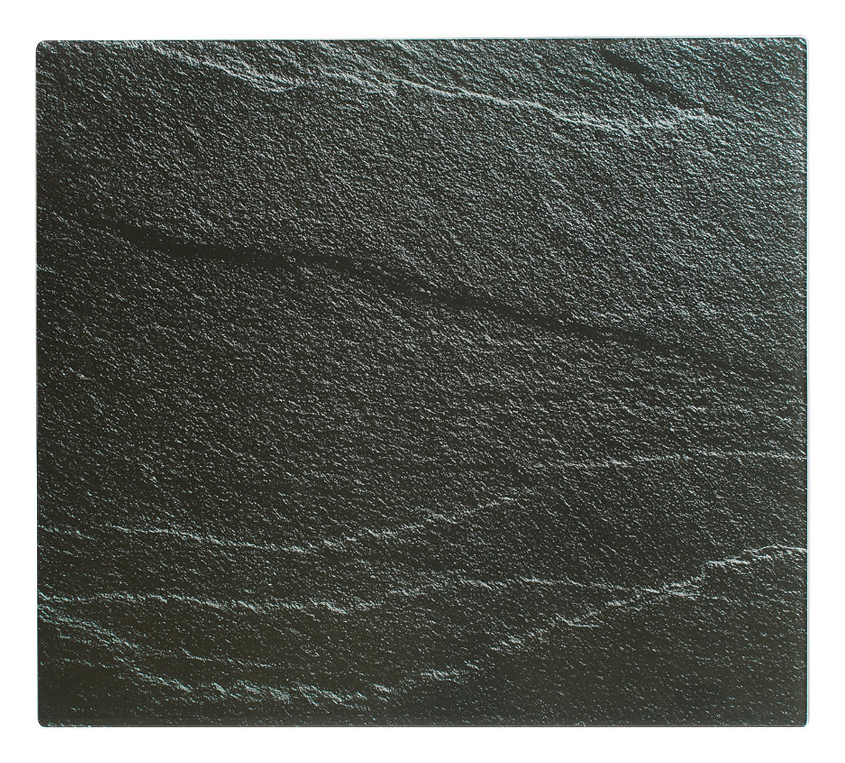Zeller Herdblende-/Abdeckplatte Schiefer schiefer Glas B/H/L: ca. 50x0,8x56 cm Schiefer - schiefer (56,00/50,00/0,80cm) - Zeller