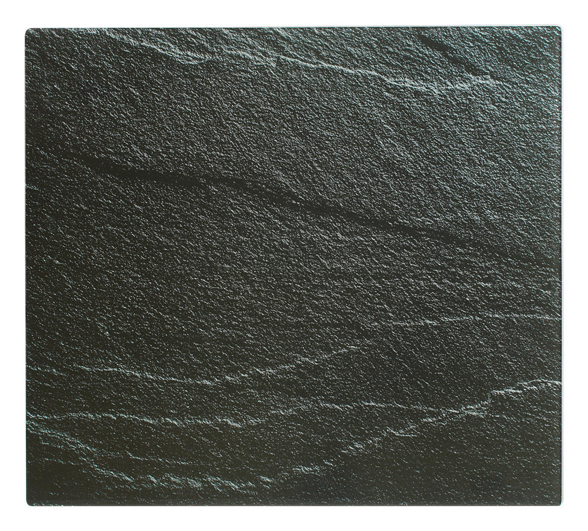 Zeller Herdblende-/Abdeckplatte Schiefer schiefer Glas B/H/L: ca. 50x0,8x56 cm Schiefer - schiefer (56,00/50,00/0,80cm) - Zeller