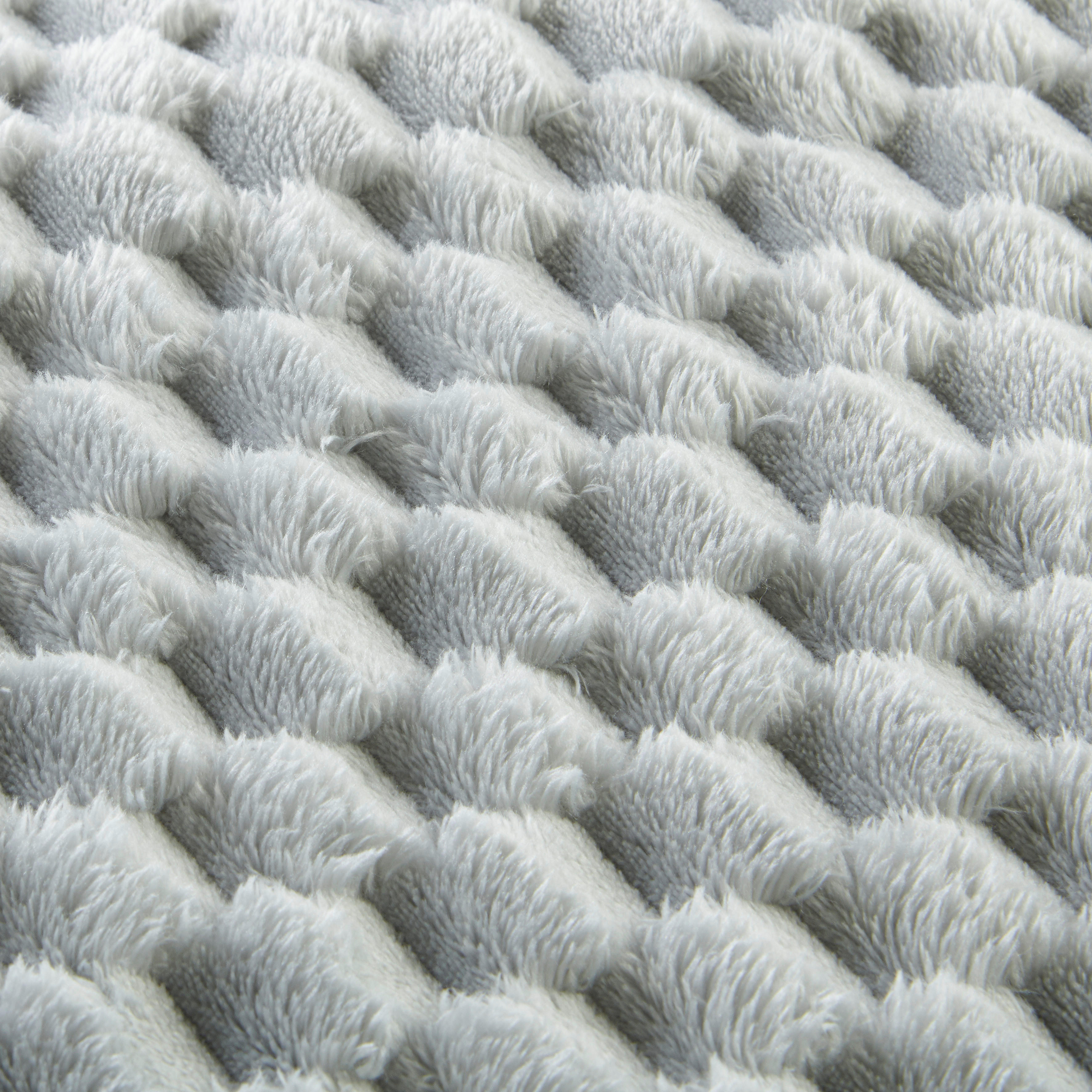 Wohndecke Wabe Wabe - silber (150,00/200,00cm) - POCOline