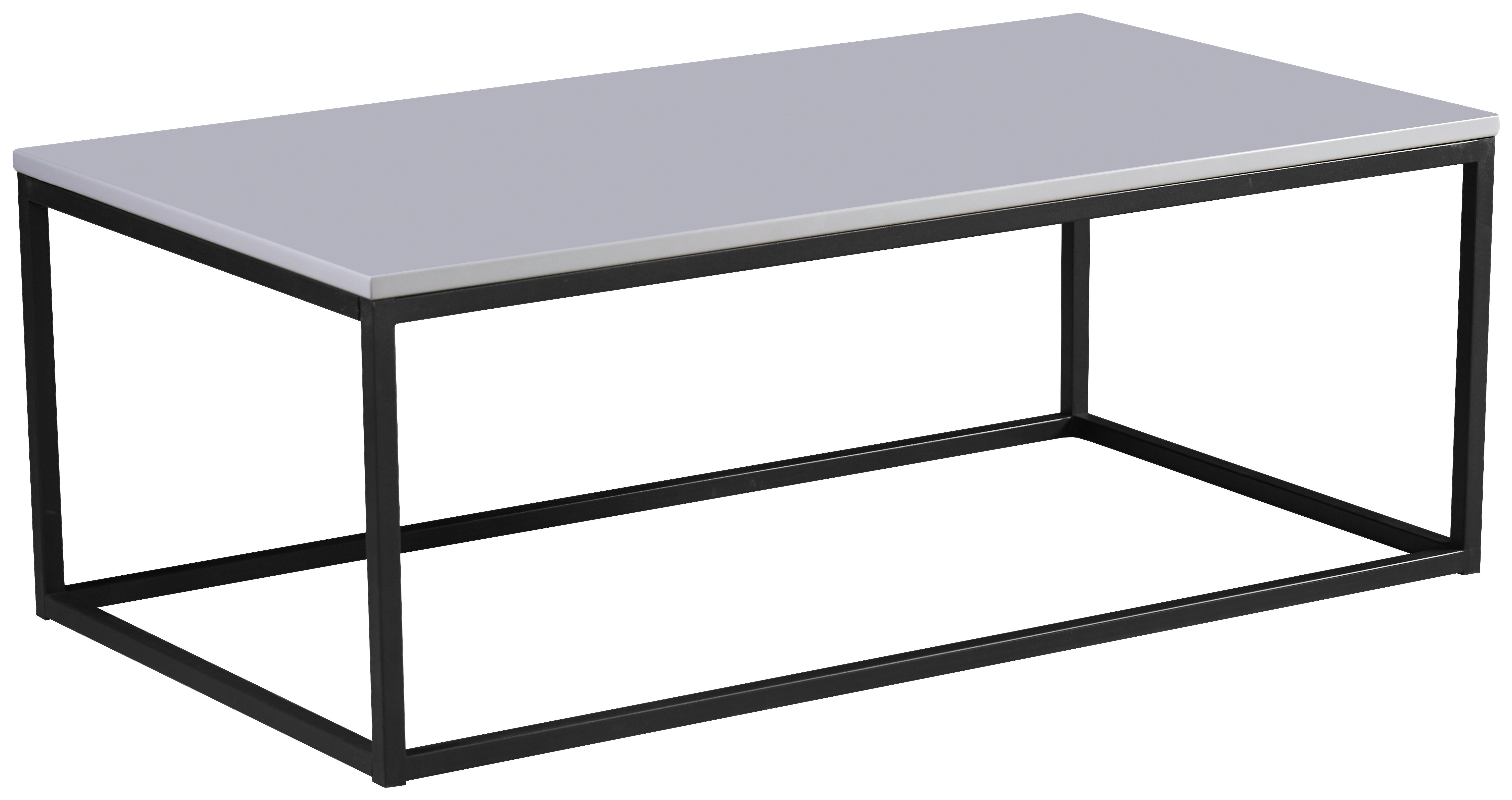 Couchtisch Thor 2 grau lackiert B/H/T: ca. 110x40x60 cm Thor 2 - schwarz/grau (110,00/40,00/60,00cm)