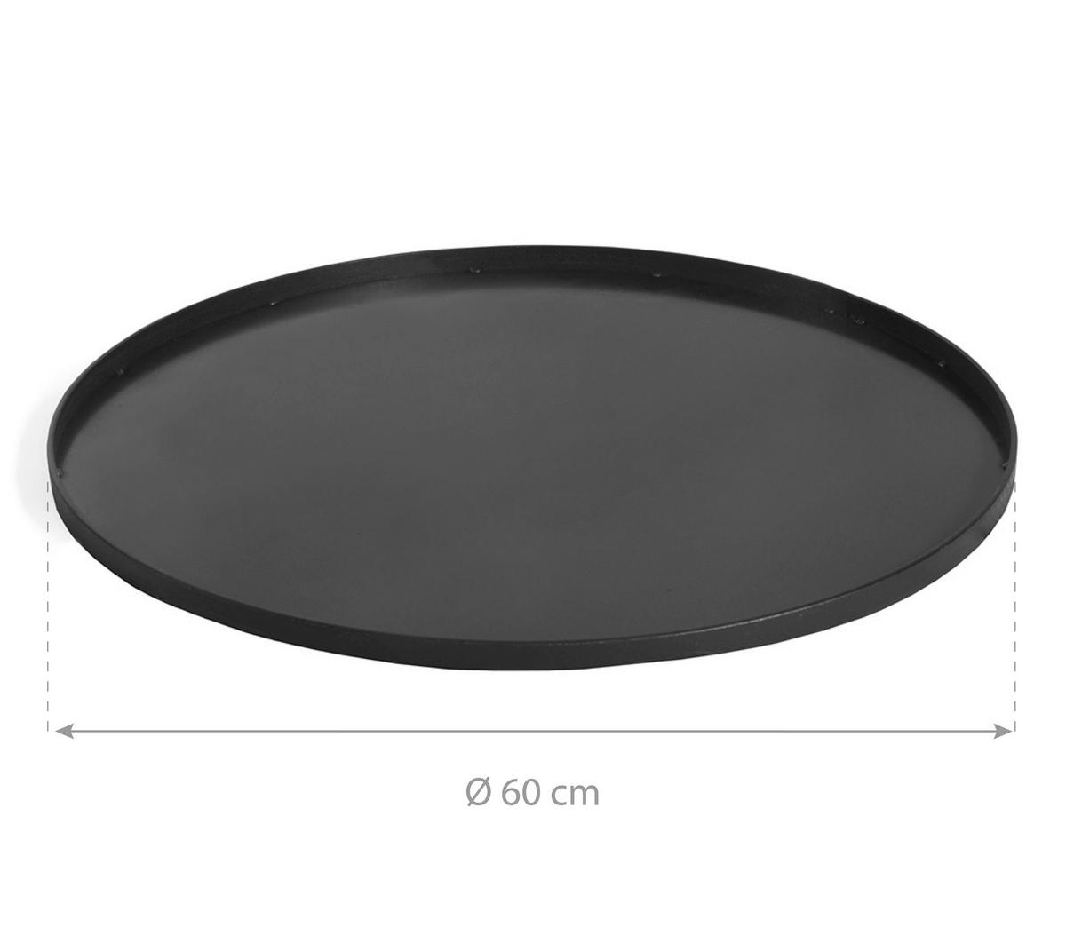 CookKing Bodenplatte 60 schwarz Stahl B/T: ca. 60x60 cm 60 - schwarz (60,00/60,00cm) - CookKing