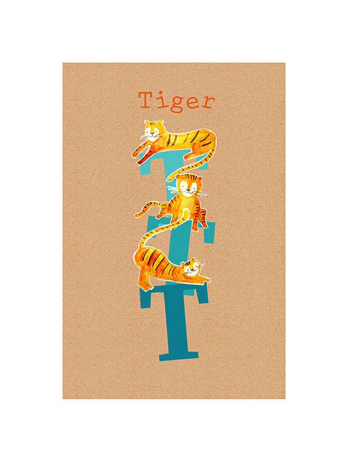 Komar Poster ABC Animal T Buchstaben B/L: ca. 30x40 cm ABC Animal T - (30,00/40,00cm) - Komar