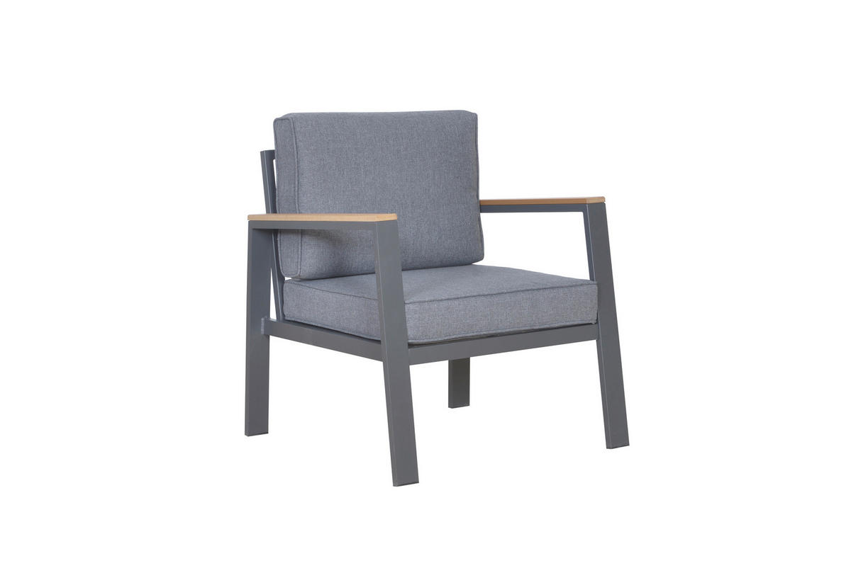 Loungeset grau Alu Loungeset_Rhodos_5tlg. - grau