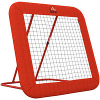 HOMCOM Fußball Rebounder rot Metall B/H/L: ca. 118x120x128 cm Fußball Rebounder - rot (128,00/118,00/120,00cm) - HOMCOM