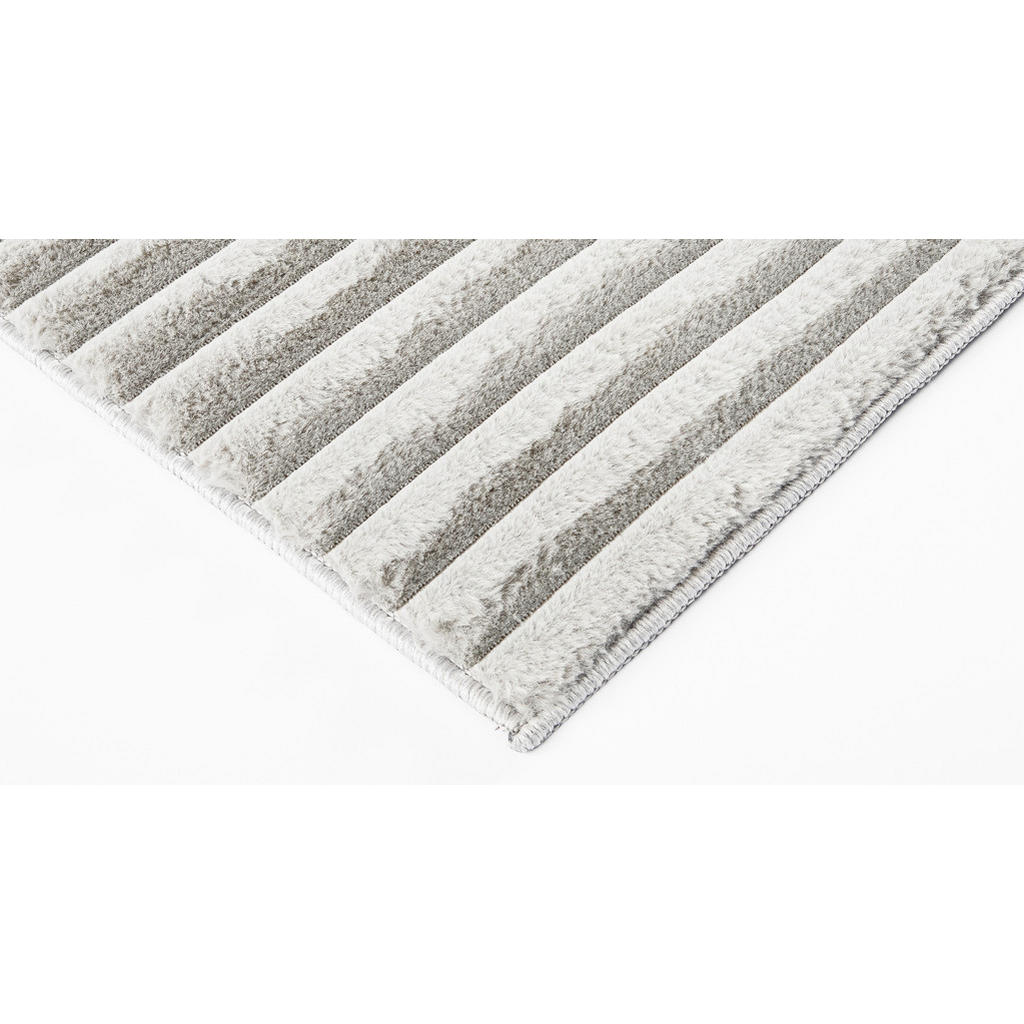 Thumbnail - Fellimitat Stripy creme B/L: ca. 120x160 cm